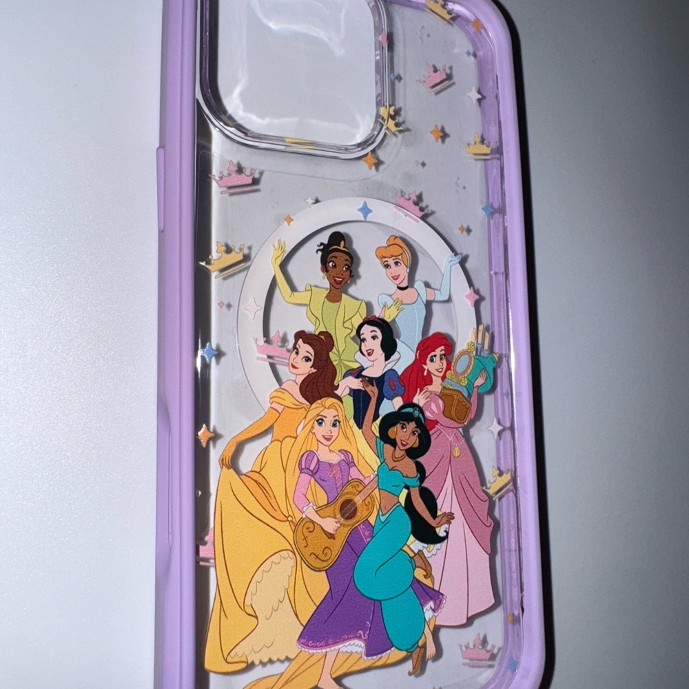 Princess-Themed Purple Phone Case